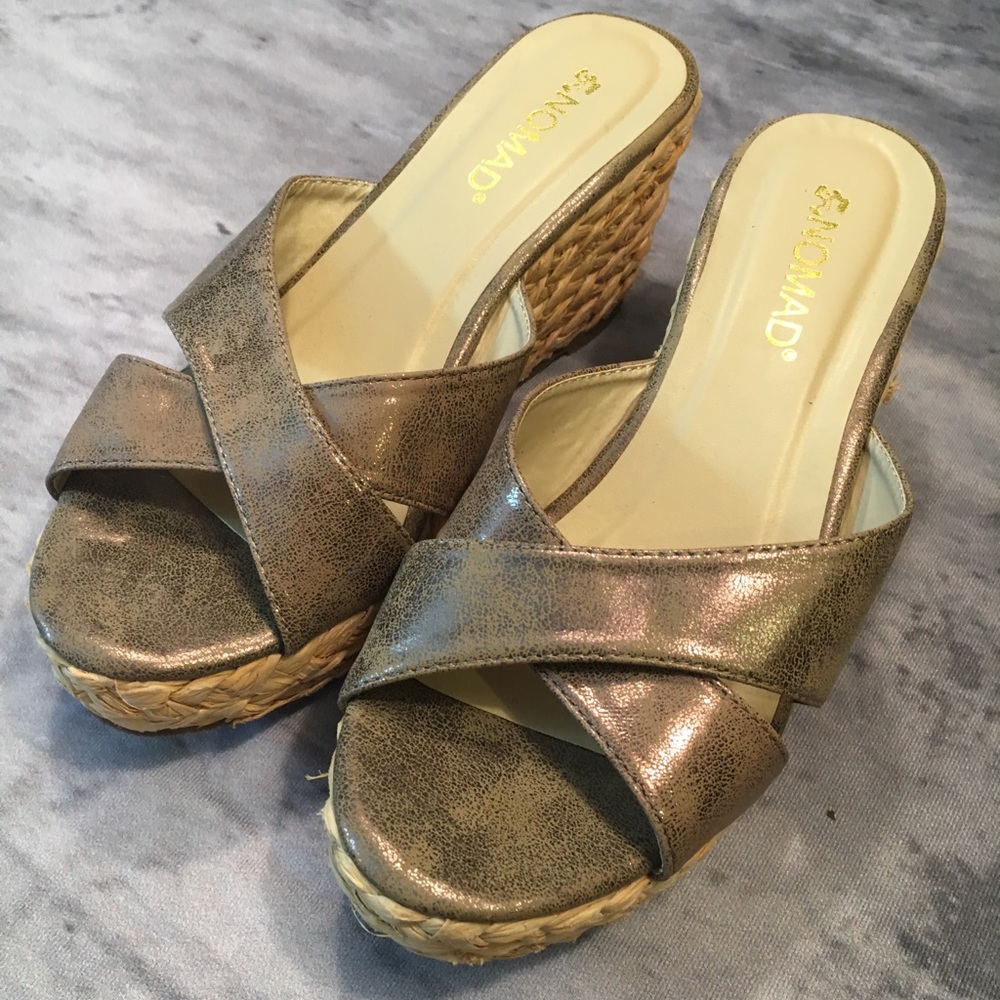 Slip on wedge Bronze - sz 7